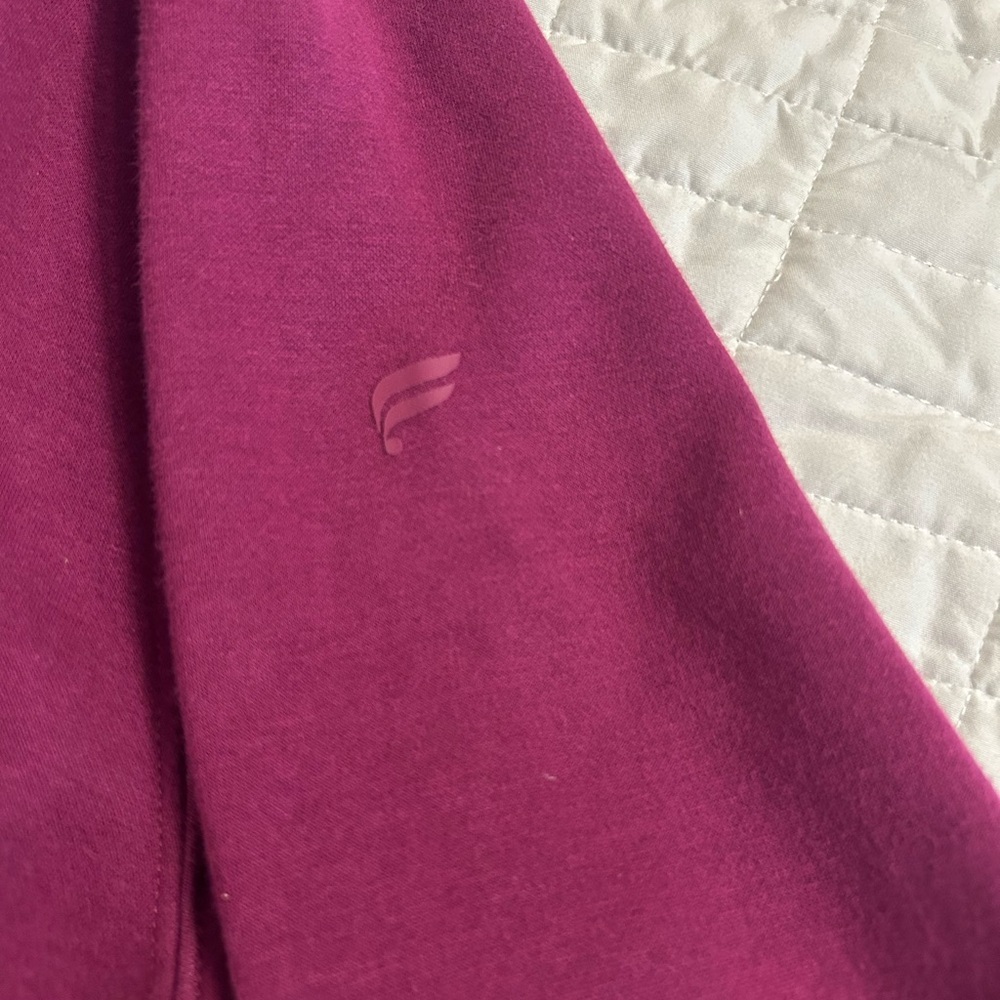 Fabletics Go-To Quarter Zip Pullover Men’s Large Purple Athletic Sweater - Picture 5 of 10